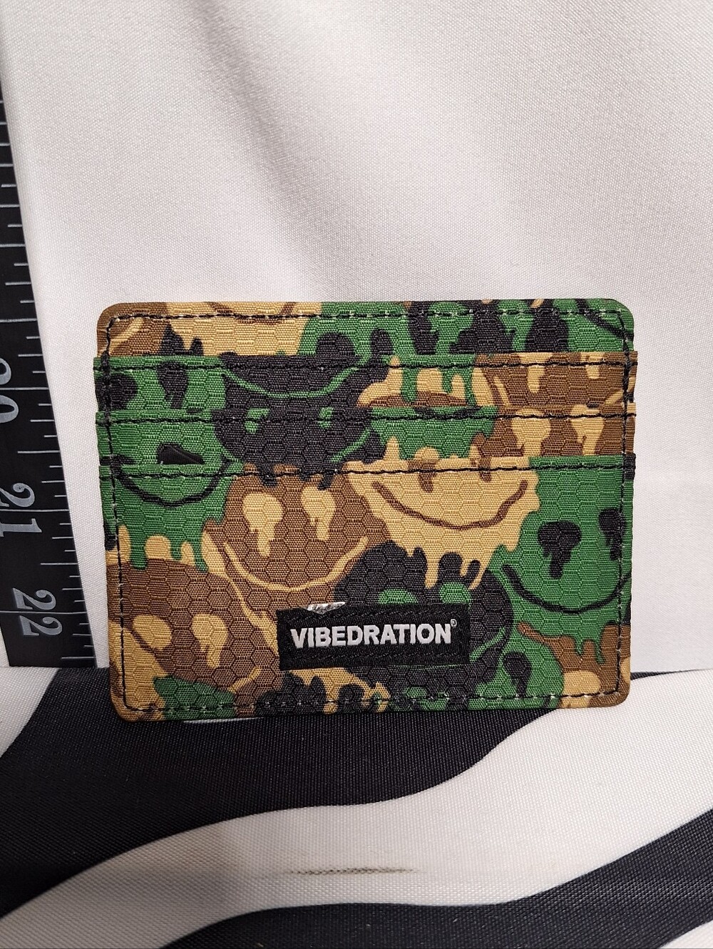 Vibedration Card Holder Wallet - Smiley Faces - Used